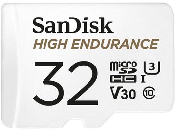 Карта пам`ятi MicroSDXC 32GB UHS-I/U3 Class 10 SanDisk High Endurance R100/W40MB/s + SD-adapter (SDSQQNR-032G-GN6IA) SDSQQNR-032G-GN6IA фото