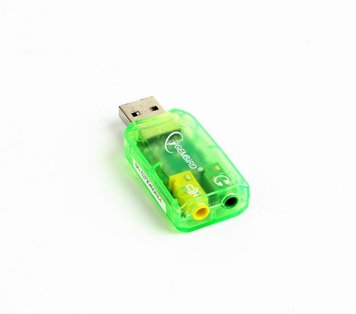 Звукова карта Gembird SC-USB-01 Green SC-USB-01 фото