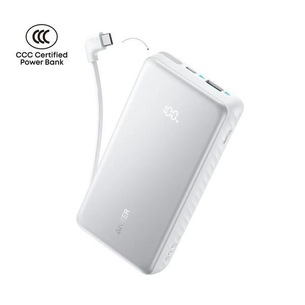 Універсальна мобільна батарея Anker Zolo 20000mAh 22.5W White (A110EH21) A110EH21 фото