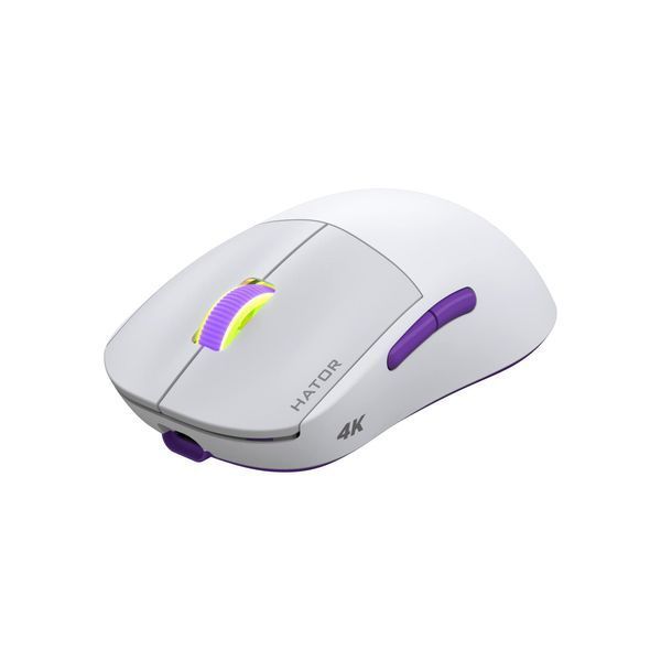 Миша бездротова Hator Quasar 2 Ultra 4K Wireless White/Lilac (HTM571WL) HTM571WL фото