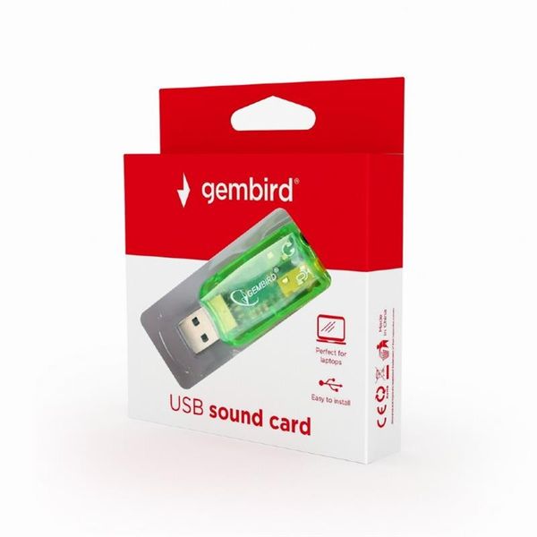 Звукова карта Gembird SC-USB-01 Green SC-USB-01 фото