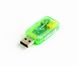 Звукова карта Gembird SC-USB-01 Green SC-USB-01 фото 2