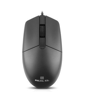 Миша REAL-EL RM-210 Black (EL123200036) EL123200036 фото