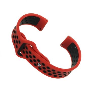 Ремінець BeCover Vents Style для Xiaomi iMi KW66/Mi Watch Color/Watch S1 Active/Haylou LS01/LS05 Red-Black (705808) 705808 фото