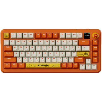 Клавіатура бездротова Ajazz AK820 MAX Avocado Switch Orange (AK820MAX-AS-OW) AK820MAX-AS-OW фото