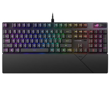 Клавіатура Asus ROG Strix Scope II RX Red EN/UK RGB Black (90MP0350-BKMA00) 90MP0350-BKMA00 фото