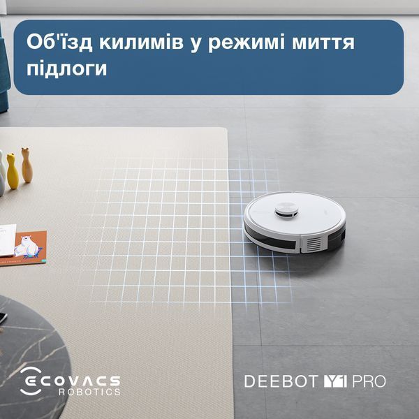 Робот-пилосос Ecovacs Deebot Ozmo Y1 Pro White (DLX34 White) DLX34 White фото