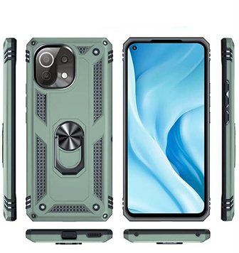 Чохол-накладка BeCover Military для Xiaomi Mi 11 Lite/Mi 11 Lite 5G/11 Lite 5G NE Dark Green (706645) 706645 фото