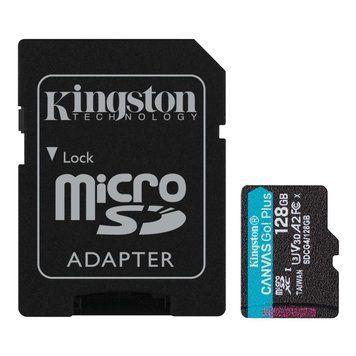 Карта пам`яті MicroSDXC 128GB UHS-I/U3 Class 10 Kingston Canvas Go! Plus R200/W200MB/s + SD-адаптер (SDCG4/128GB) SDCG4/128GB фото