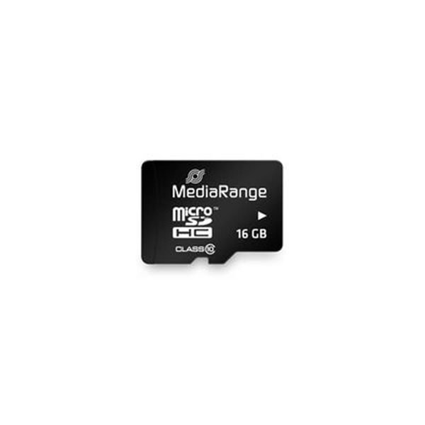 Карта пам`ятi MicroSDHC 16GB Class 10 MediaRange R45/W12MB/s + SD-adapter (MR958) MR958 фото