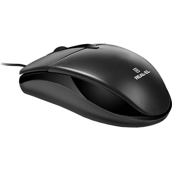 Миша REAL-EL RM-211 Black USB EL123200001 фото