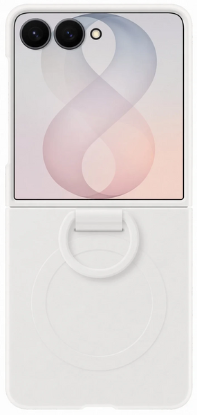 Чохол Samsung Flip 8 Silicone Ring Magnet Case EF-EF776CWEGUA White EF-EF776CWEGUA фото