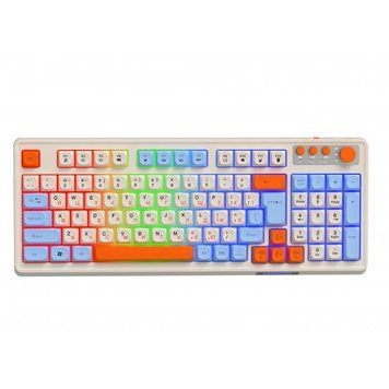Клавiатура бездротова Maxxter KBGW-3C01-UA White KBGW-3C01-UA фото