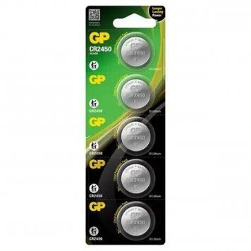 Батарейка GP Batteries CR-2450 3B Lithium 5шт (CR2450-2CPU5) CR2450-8U5 фото
