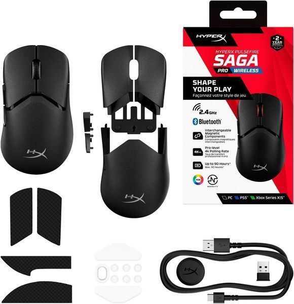 Миша HyperX Pulsefire Saga Pro Black (A2PB2AA) A2PB2AA фото