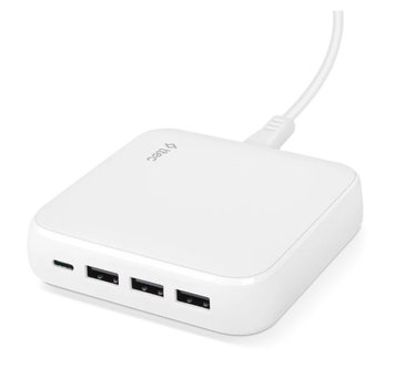 Мережевий зарядний пристрій Ttec SmartCharger Quattro GaN USB-C/USB-A 65W White (2SCG02B) 2SCG02B фото