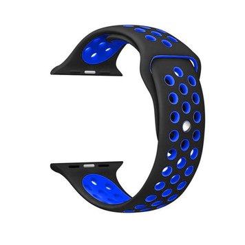 Ремінець BeCover Nike Style для Samsung Galaxy (20mm)/Watch 5/ Watch 4 40/44mm/Watch 4 Classic 42mm/Watch Active/Active 2 40/44mm/Watch 3 41mm/Gear S2/Classic/Gear Sport Black-Blue (705692) 705692 фото