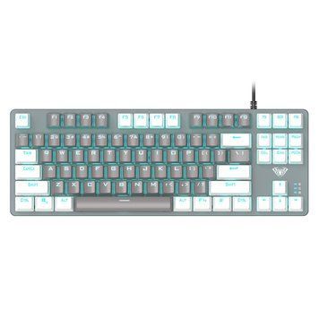 Клавіатура Aula Mechanical F3287 White/Grey Keycap KRGD Blue (6948391240688) 6948391240688 фото