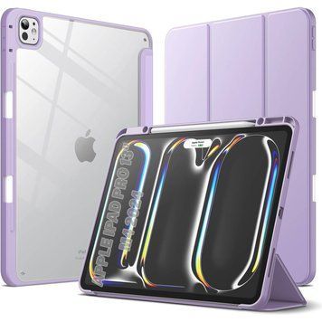 Чохол-книжка BeCover Soft Edge TPU з кріпленням Apple Pencil для Apple iPad Pro 13" M4 2024 Purple (711719) 711719 фото