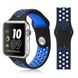 Ремінець BeCover Nike Style для Samsung Galaxy (20mm)/Watch 5/ Watch 4 40/44mm/Watch 4 Classic 42mm/Watch Active/Active 2 40/44mm/Watch 3 41mm/Gear S2/Classic/Gear Sport Black-Blue (705692) 705692 фото 2