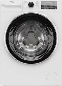 Пральна машина Beko фронтальна, 7кг, 1200, A, 50см, дисплей, інвертор, пара, білий B3WFU47215W фото