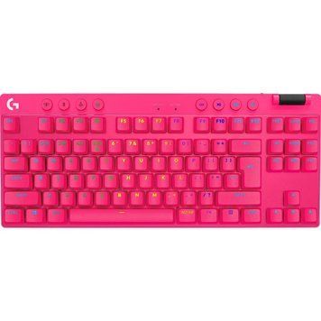 Клавiатура бездротова Logitech G PRO X TKL Lightspeed Magenta (920-012159) 920-012159 фото