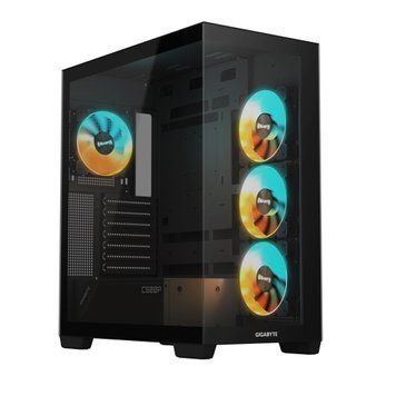 Корпус Gigabyte Aorus C500 Panoramic Stealth Tempered Glass Black без БЖ (GB-C500P ST) GB-C500P ST фото