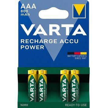 Акумулятор Varta Recharge Accu AAA/HR03 Ni-MH 800 mAh BL 4шт Varta 56703 фото