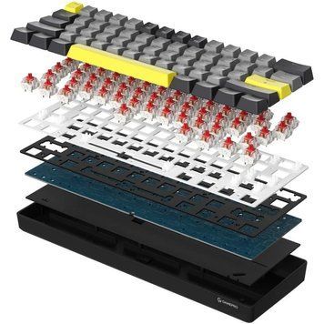 Клавіатура бездротова GamePro MK130G Pro Outemu Red Switch Hot-Swap RGB Black MK130G Pro фото