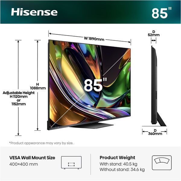 LED-телевізор Hisense 85UR8S 20019651 20019651 фото