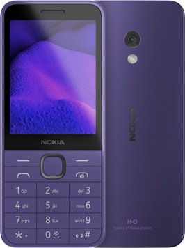 Мобiльний телефон Nokia 235 4G 2024 Dual Sim Purple Nokia 235 4G 2024 Purple фото