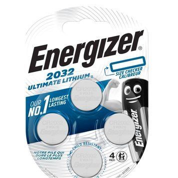 Батарейка Energizer 2032 Ultimate Lithium, CR2032 BL 4шт 4876 фото