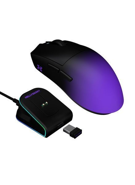 Миша бездротова Hator Hellyberry HM47 Pro Wireless Black/Violet Gradient (HM47PRO_black_violet) HM47PRO_black_violet фото