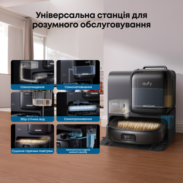 Робот-пилосос Eufy Omni E28 Black T2352G11 T2352G11 фото