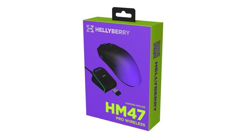 Миша бездротова Hator Hellyberry HM47 Pro Wireless Black/Violet Gradient (HM47PRO_black_violet) HM47PRO_black_violet фото
