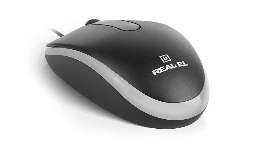 Миша REAL-EL RM-215 Black (EL123200037) EL123200037 фото