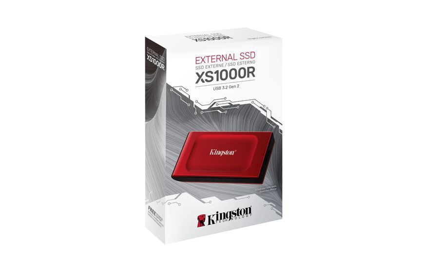Накопичувач зовнішній SSD Portable USB 1.0ТB Kingston SXS1000 Red (SXS1000R/1000G) SXS1000R/1000G фото