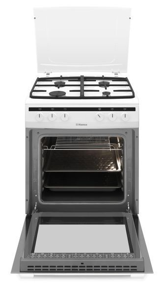 Плита комбінована Hansa, 60х60см, 62л, чавун, газ контр., білий FCMW680451 фото