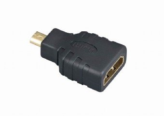 Адаптер Cablexpert HDMI - microHDMI (F/M), чорний (A-HDMI-FD) A-HDMI-FD фото