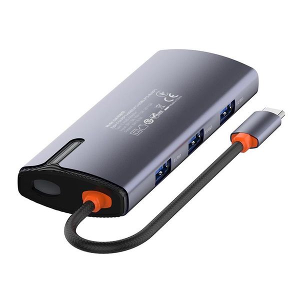 Док-станція СolorWay USB-C 6-в-1 Type C PD 100W/USB3.0х3/USB2.0/RJ45 (CW-HUB03) CW-HUB03 фото