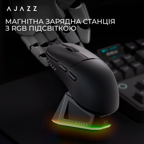Миша бездротова Ajazz AJ159Pro Black (AJ159-PRO-B) AJ159-PRO-B фото