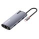 Док-станція СolorWay USB-C 6-в-1 Type C PD 100W/USB3.0х3/USB2.0/RJ45 (CW-HUB03) CW-HUB03 фото 3