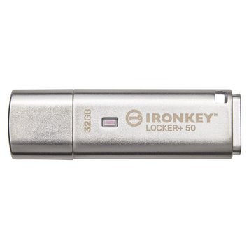 Флеш-накопичувач USB3.2 32GB Kingston IronKey Locker+ 50 (IKLP50/32GB) IKLP50/32GB фото