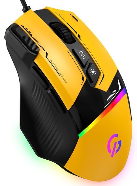 Миша GamePro GM300BL Yellow-Black GM300Y фото