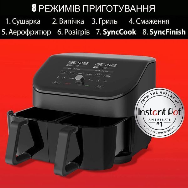 Мультипіч Instant Vortex Plus Double Basket ClearCook Vortex Plus Double Basket ClearCook фото