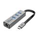 Концентратор USB Promate GigaHub USB-C Grey (gigahub-c.grey) gigahub-c.grey фото 1