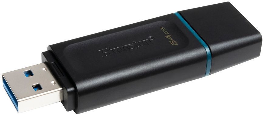 Флеш-накопичувач USB3.2 64GB Kingston DataTraveler Exodia Black/Teal (DTX/64GB) DTX/64GB фото