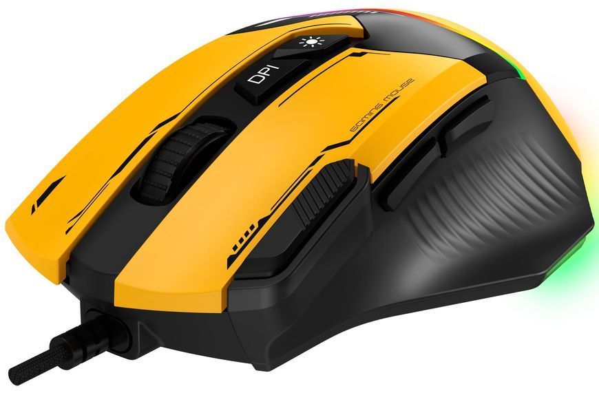 Миша GamePro GM300BL Yellow-Black GM300Y фото