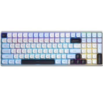 Клавіатура бездротова Aula S100pro Brown Switch White/Black (6948391205755) 6948391205755 фото