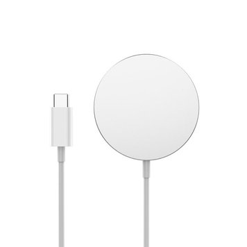 Бездротовий зарядний пристрій СolorWay MagSafe Charger 15W for iPhone White (CW-CHW27Q-WT) CW-CHW27Q-WT фото